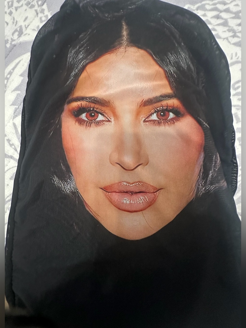 Kim Kardashian Celebrity Face Print Face Mask